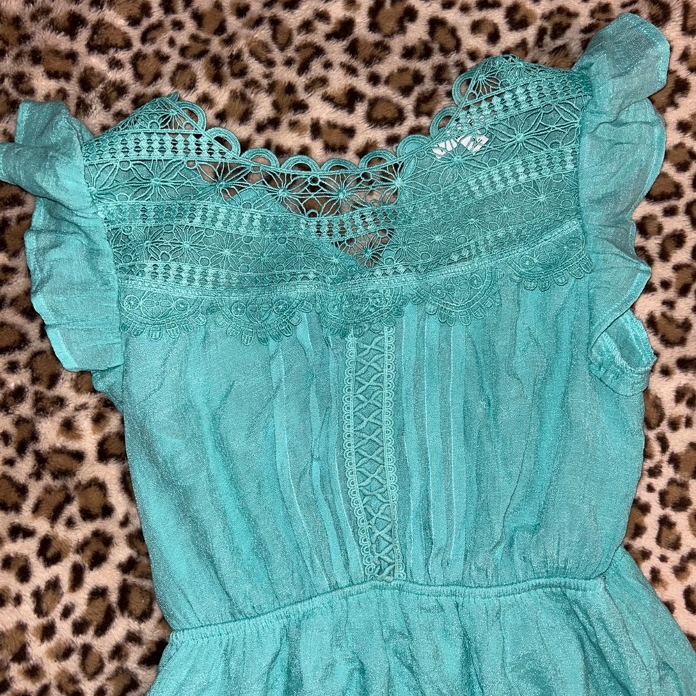 Size small short aqua blue dress - Picture 2 of 2